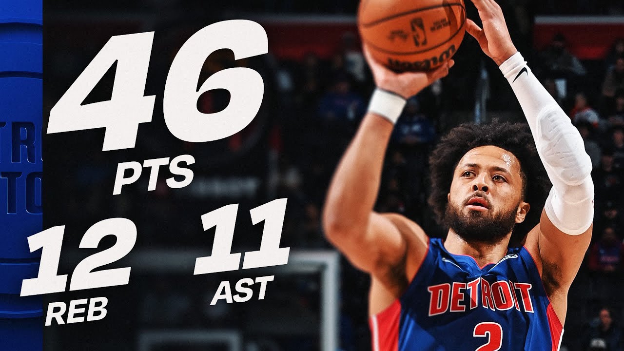 Кейд Каннингем был неумолим! Рекордный трипл-дабл в карьере с 46 очками | 10 ноября 2025 г.