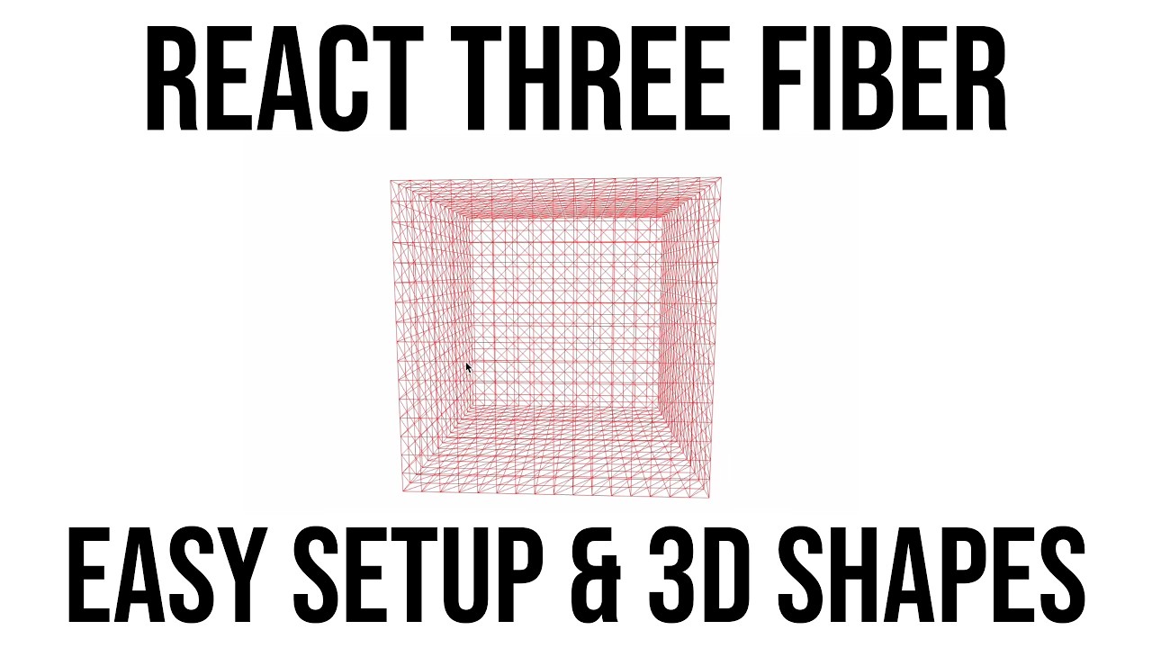 How to set up & create 3D objects in React Three Fiber for Beginners - ThreeJS Easy Tutorial