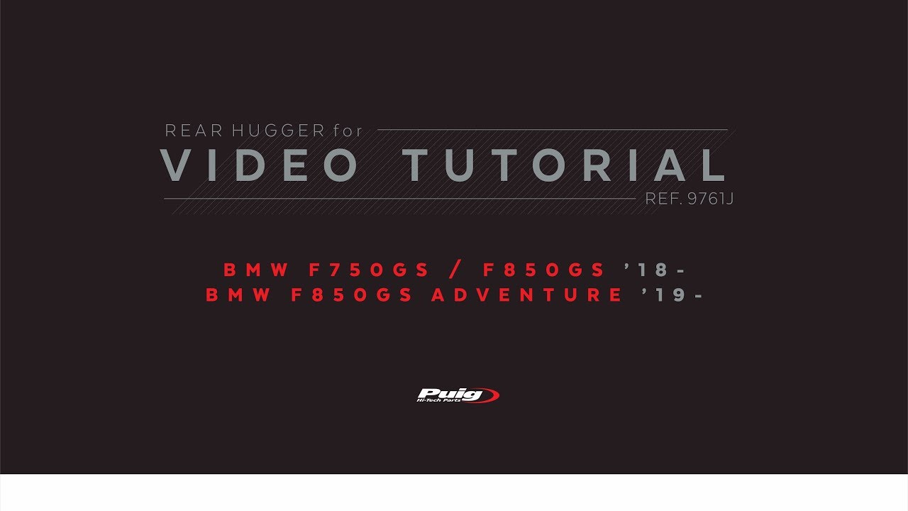 REF. 9761J Puig Rear Hugger for BMW F750GS 18’-/ BMW F850GS 18’-/ BMW F850GS ADVENTURE 19’-