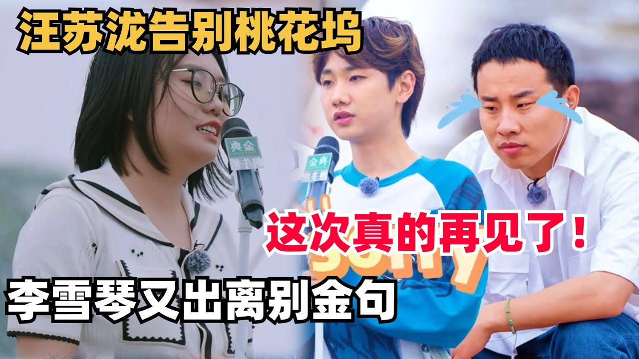 汪苏泷告别桃花坞，李雪琴又出离别金句，这次是真的向桃花坞say goodbye了 | 五十公里桃花坞 | 综艺show | 徐志胜 | 孟子义