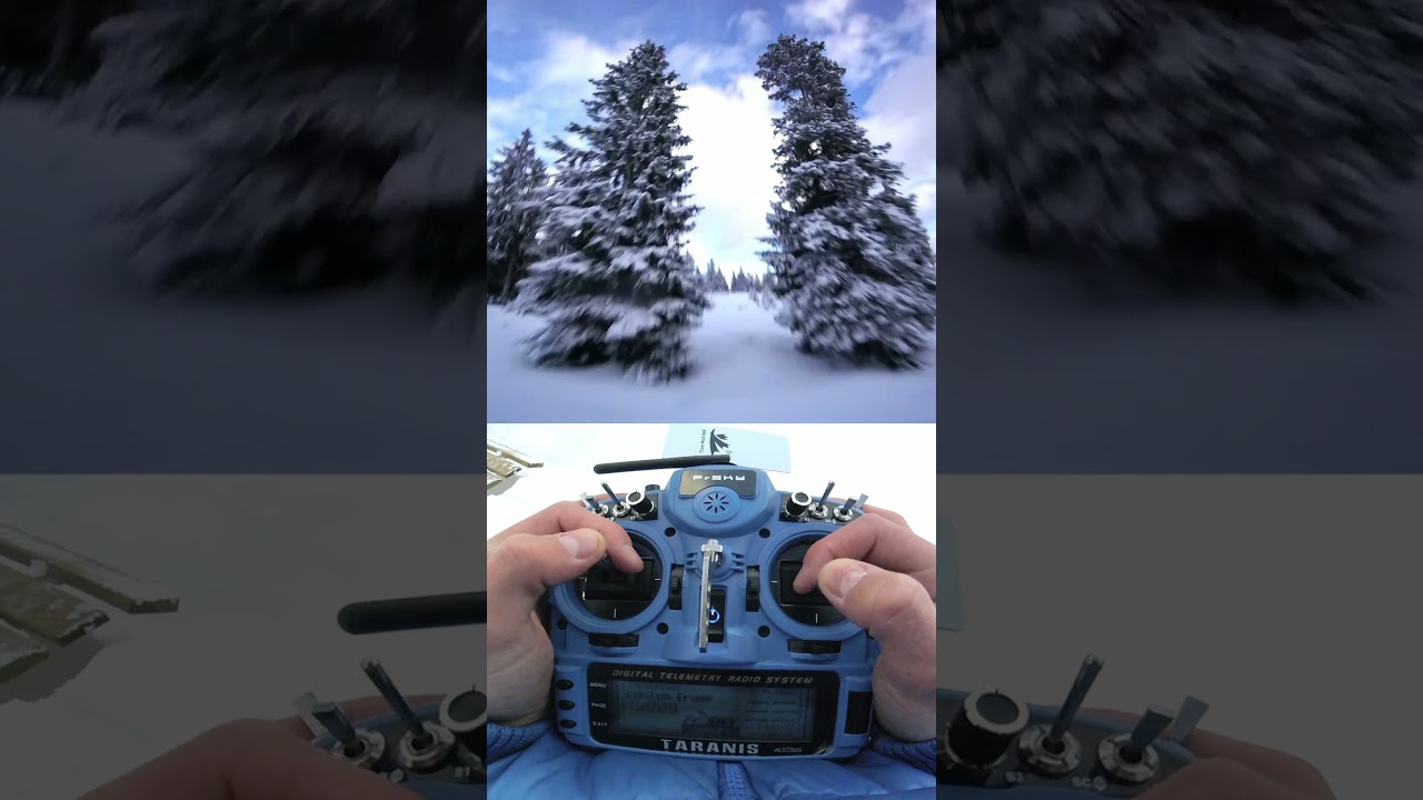 risky drone flying over snow #fpvfreestyle #cinematicfpv #fpv fpvdrone