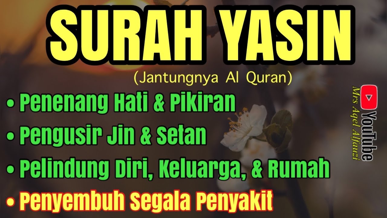 Surah Yasin Pengusir Jin & Setan, Penyembuh Segala Penyakit Lahir & Batin, Terkabulnya Segala Hajat