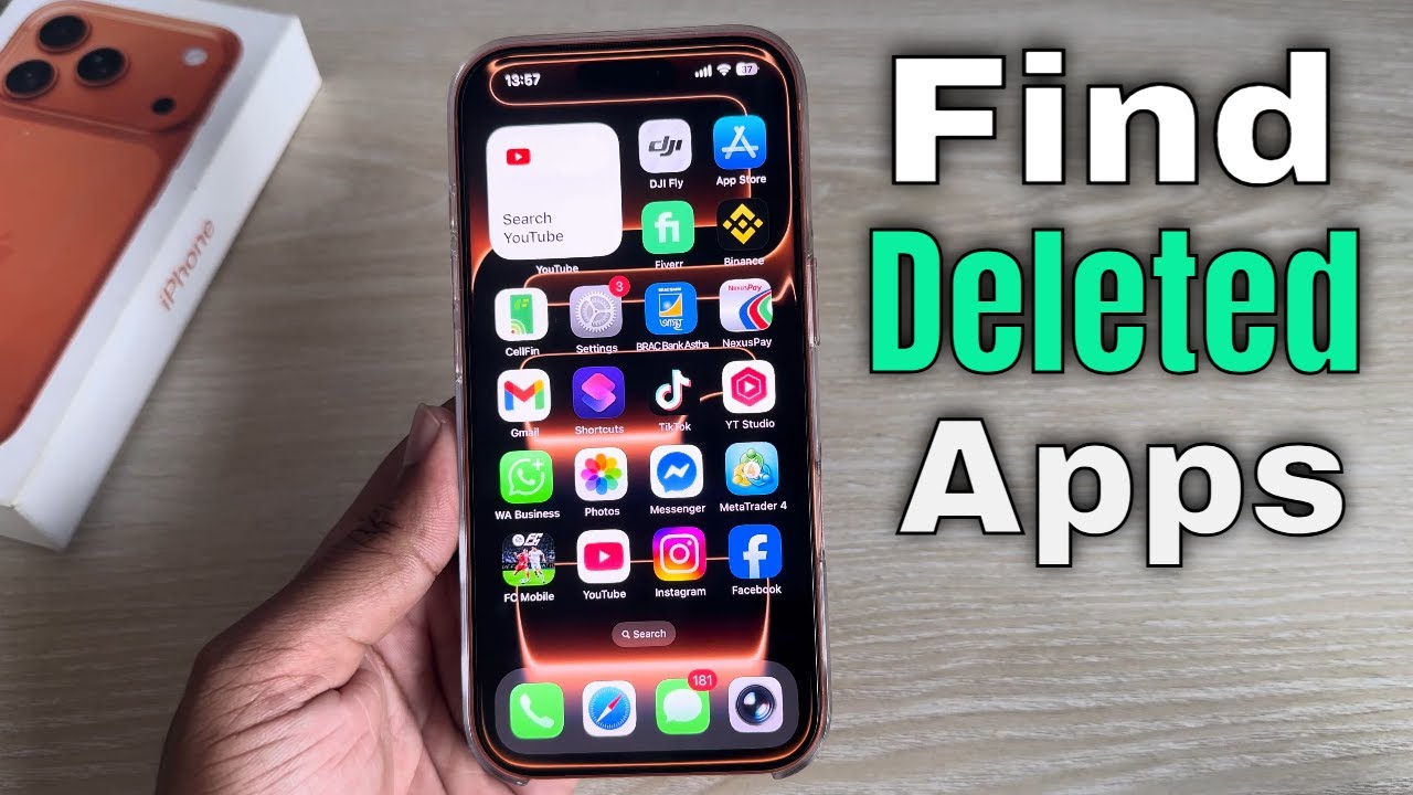 iPhone 17/17 Pro/Max: как найти удаленные приложения на iPhone