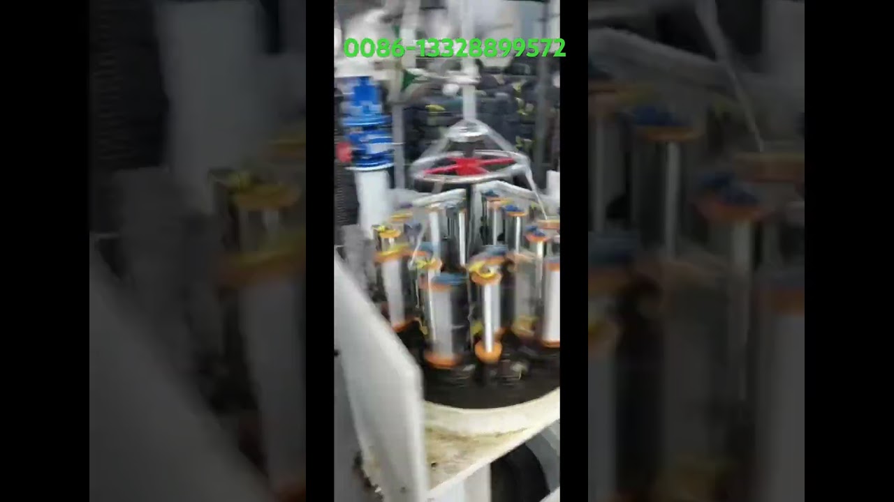 Flex hose braiding machine.#machine #factory #productionline #hose #pvc #epdm #braiding