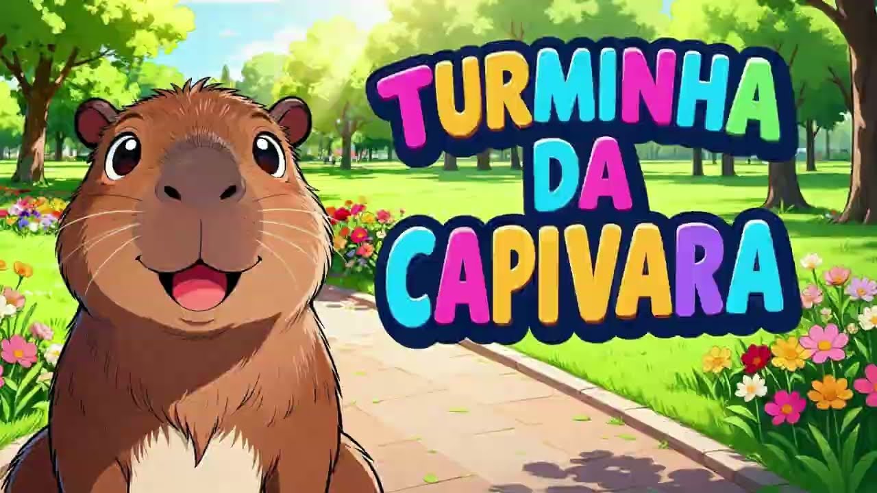 CHOVE CHUVA NO TELHADO - Música Infantil - TURMINHA DA CAPIVARA - 