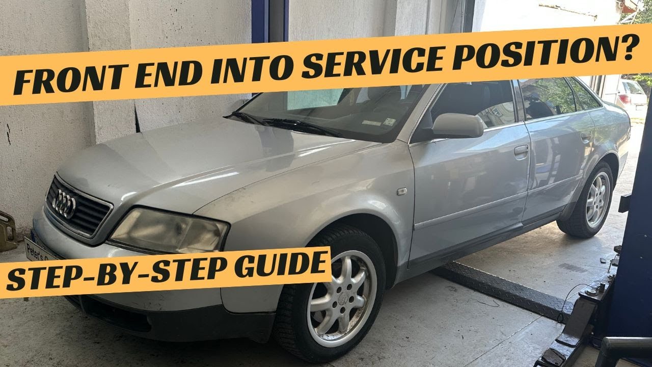 How to put Audi A6 C5 4B Front Lock Carrier / Front End into Service Position