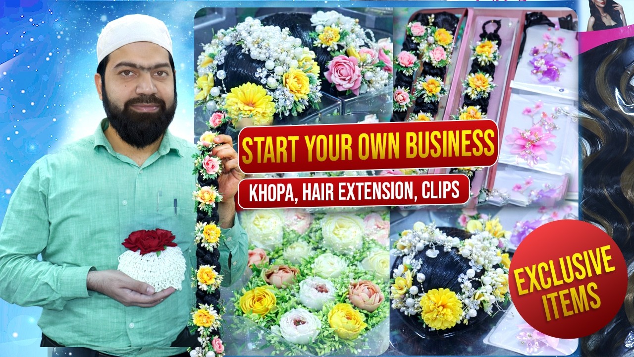 Start your own business | Khopa, Hair Extensions, Clips | Best wholesaler in Kolkata, Bagree Market