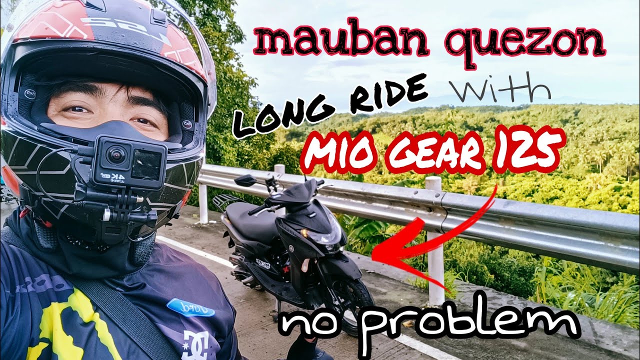mio gear 125 long ride no problem|mauban quezon ride