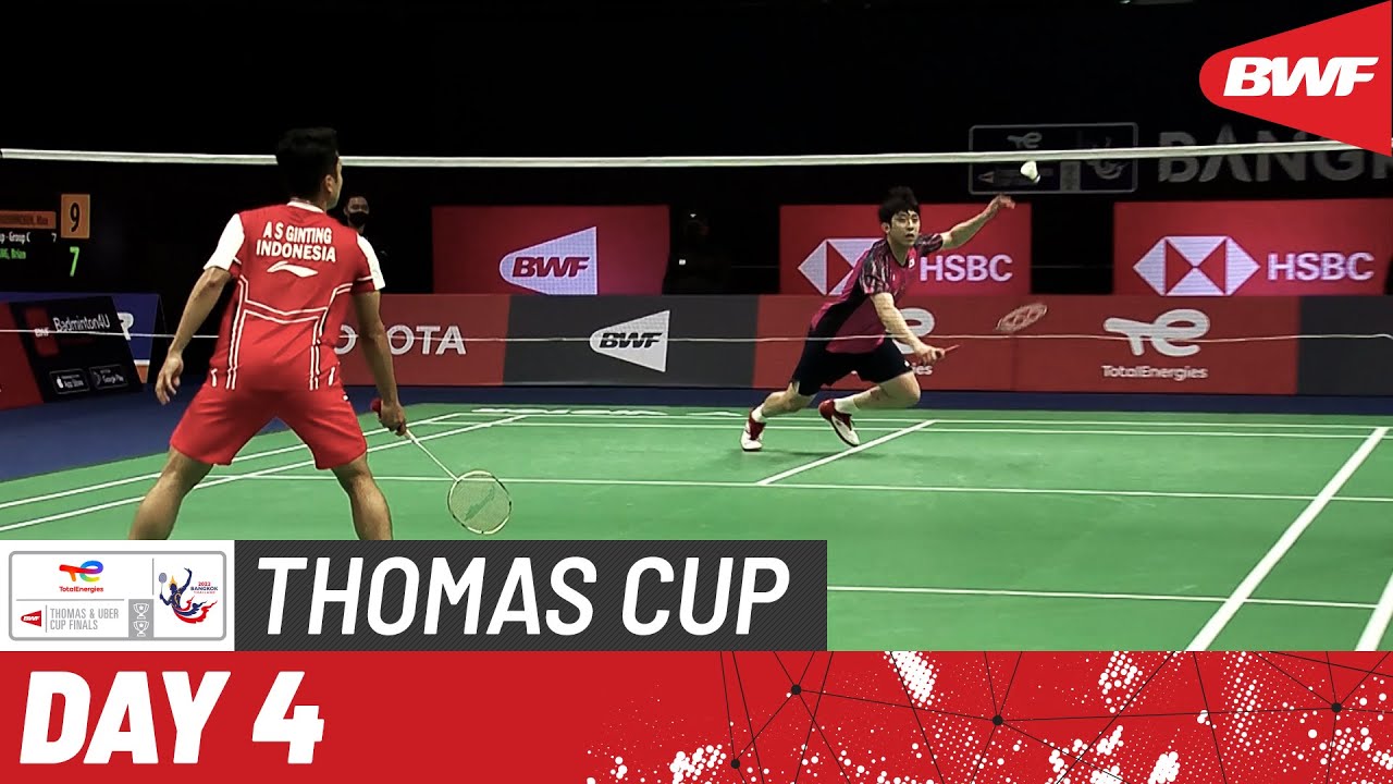 BWF Thomas Cup Finals 2022 | Indonesia vs. Korea | Group A