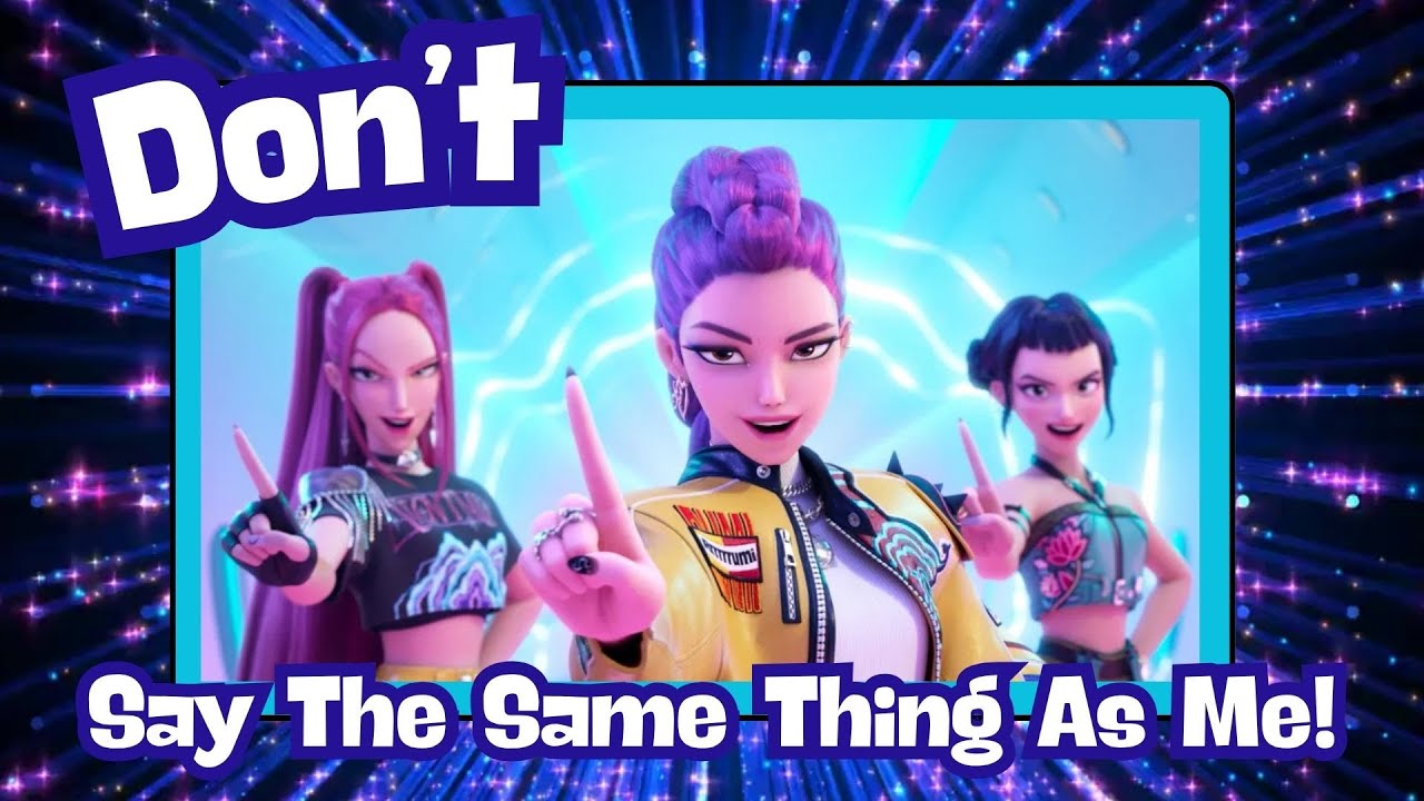 KPop Demon Hunters | Don't say the same thing as me! #kpdh