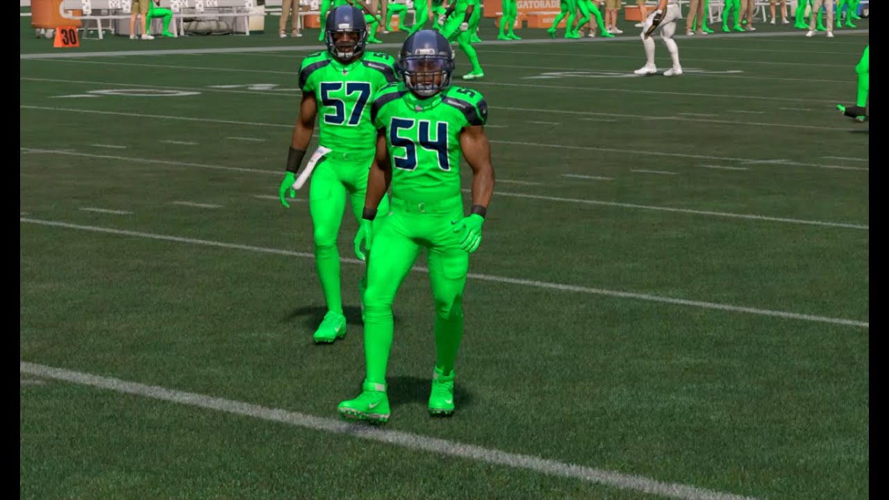 Madden 17 All NFL Color Rush Uniforms on Players