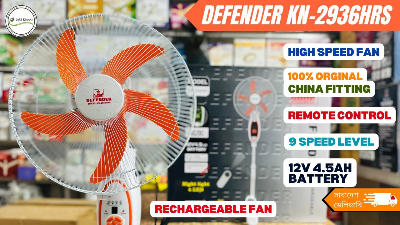 Will Defender KN-2936HRS Rechargeable Fan Be The BEST Fan You Ever Own?