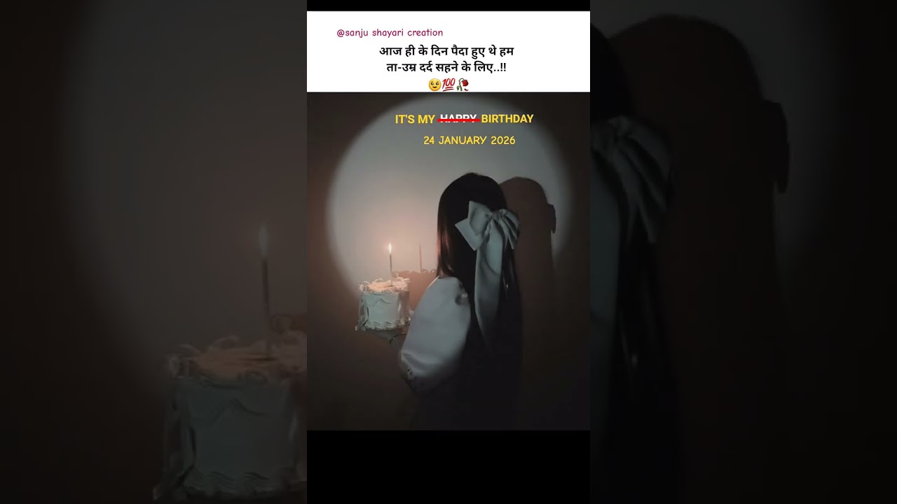 It's my happy birthday..🥀😭