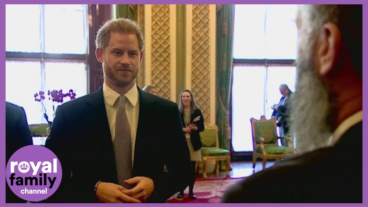 The Duke of Sussex Chats With Adam Hills About His Beard Before Rugby League Draw