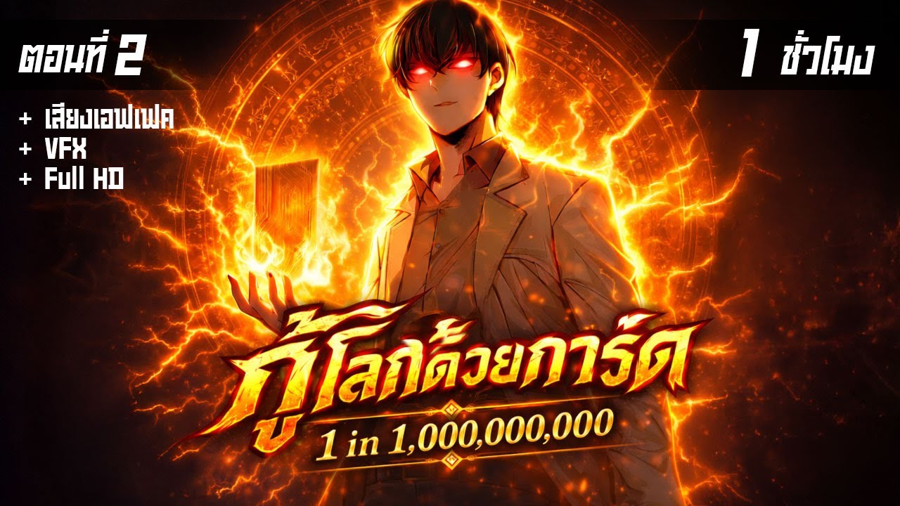 มังงะจีน 2 : กู้โลกด้วยการ์ด 1 in 1,000,000,000 !? (สุ่มการ์ด ระดับ พระเจ้า) #มังงะใหม่