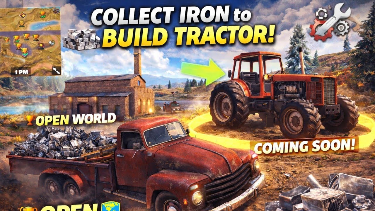 I Built a Tractor by Collecting Iron 😱 | OTR Offroading Gameplay | Best Open World Games 🚜🔥