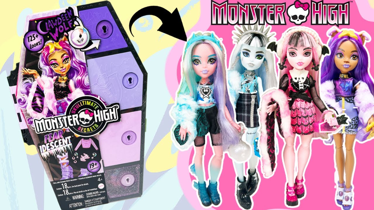 UNBOXING! Monster High Skulltimate Secrets FEARIDESCENT Lockers