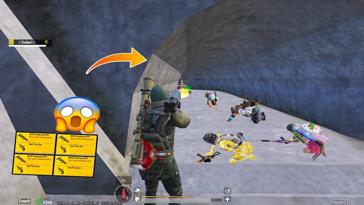 pro ERANGLE❌ PAYLOAD✅ M202 Attacks EZ LOBBY wipe !! Bgmi gameplay 🔥