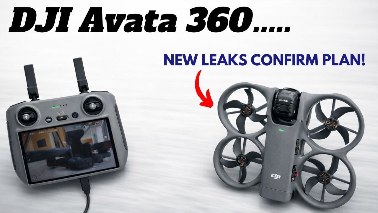 Утечка новой информации о DJI Avata 360 — первые реальные изображения раскрывают дизайн!