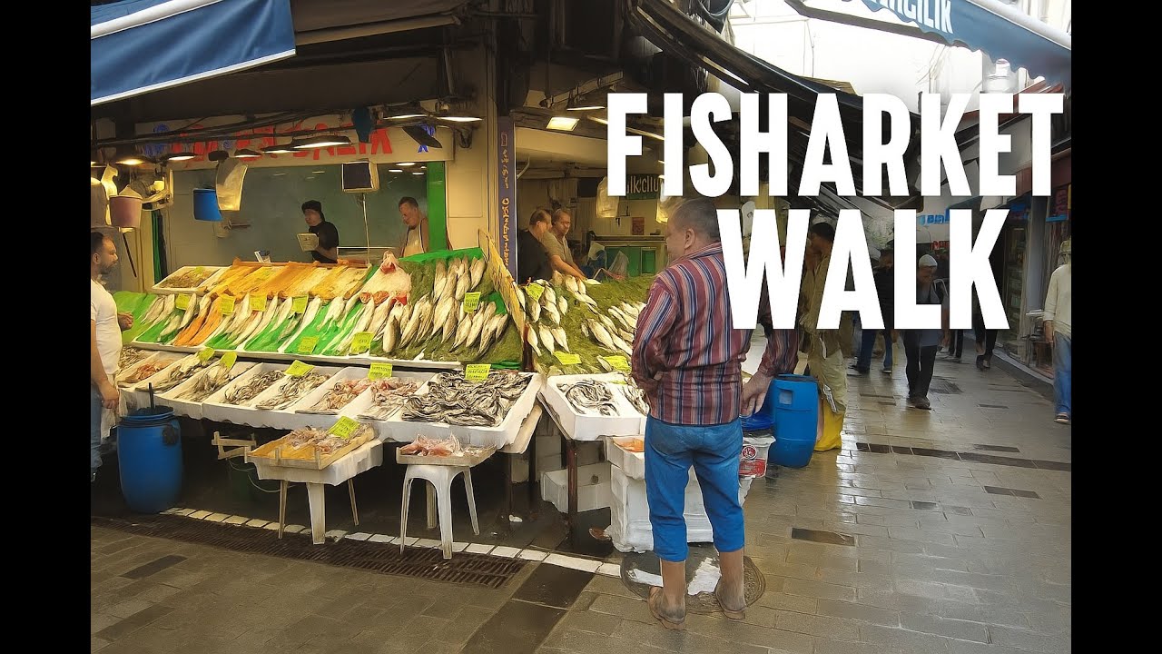 Walking in Kadık&ouml;y | Antique Shops, Fish Market & Street Sounds in Istanbul