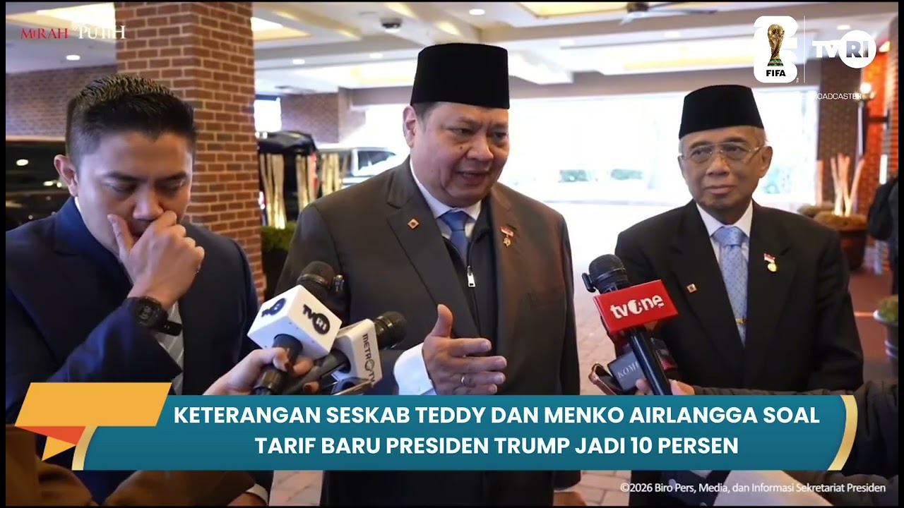Keterangan Seskab Teddy dan Menko Airlangga Soal Tarif Baru Presiden Trump Jadi 10 Persen