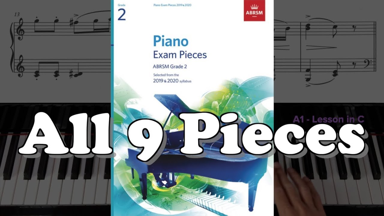 Фортепиано 2-го класса ABRSM (2019 и 2020): все 9 пьес