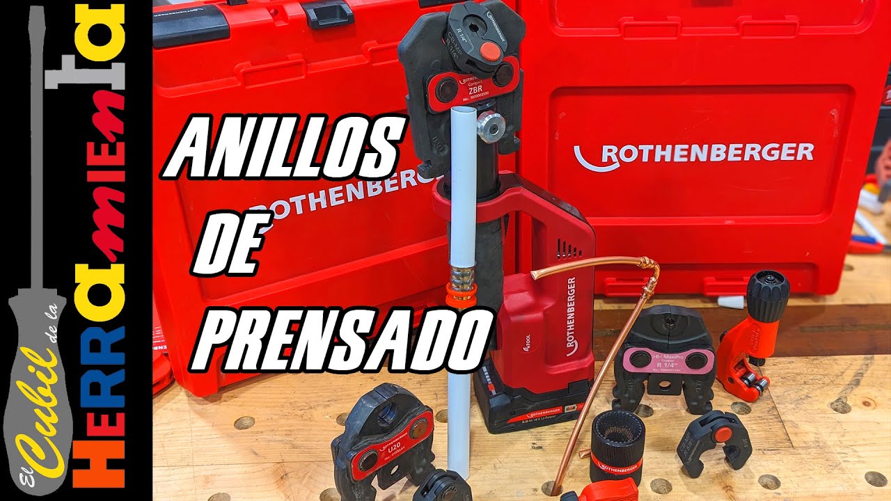 PRENSA TUBOS EN LUGARES DIFICILES CON LOS ANILLOS DE CRIMPADO ROTHENBERGER