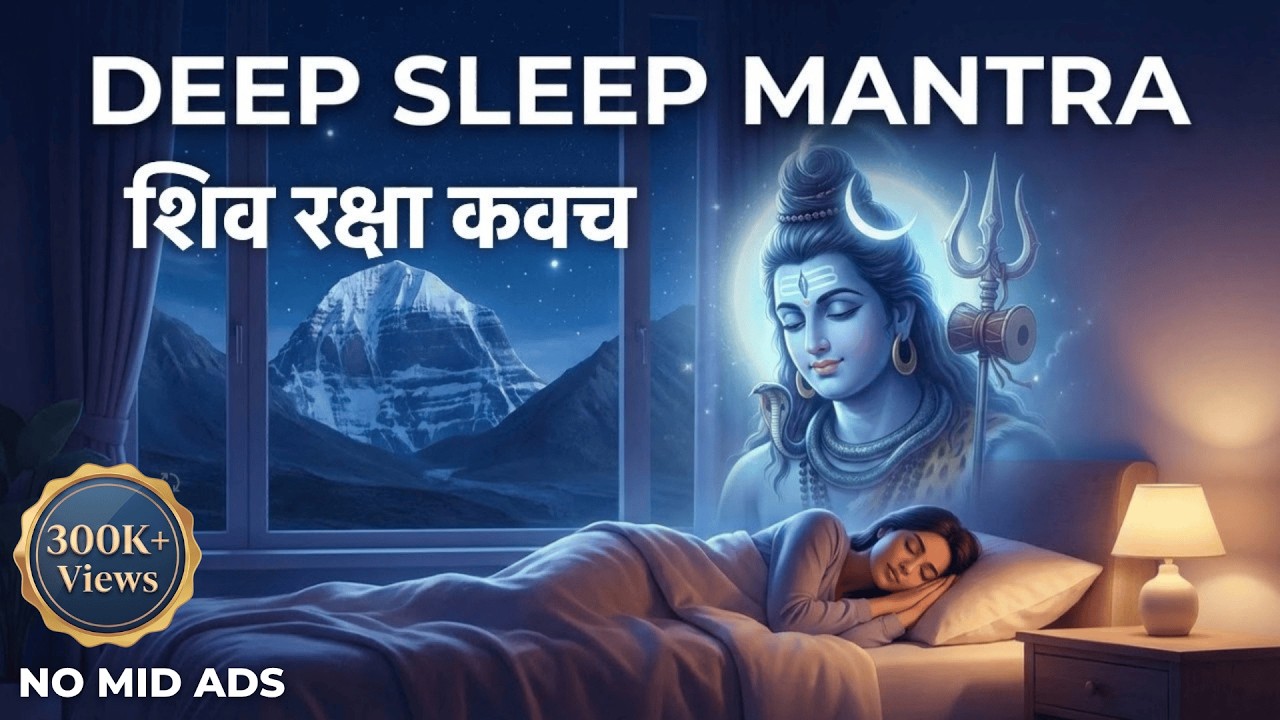 Karpur Gauram Karunavataram | Powerful Shiva Mantra for Deep Sleep & Protection (2.5 Hours)