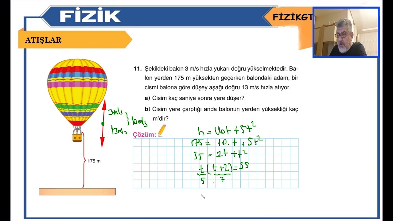 Atışlar - 2 | YUKARI AŞAĞI YÖNDE-BALON SORULARI- Atış Konu Anlatımı | PDF | AYT Fizik