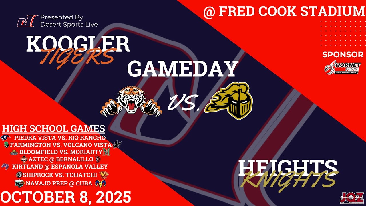 KOOGLER TIGERS vs. HEIGHTS KNIGHTS (MIDSCHOOL @ 4PM)