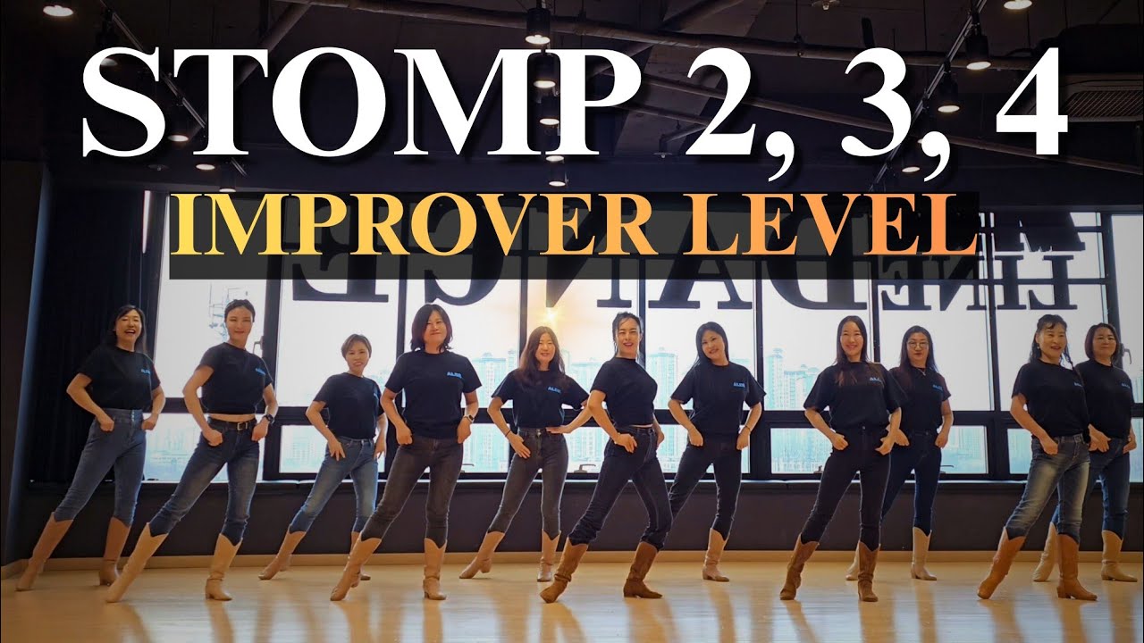 Демонстрация линейных танцев Stomp 2, 3, 4 | Для продолжающих | Потрясающие корейские линейные та...