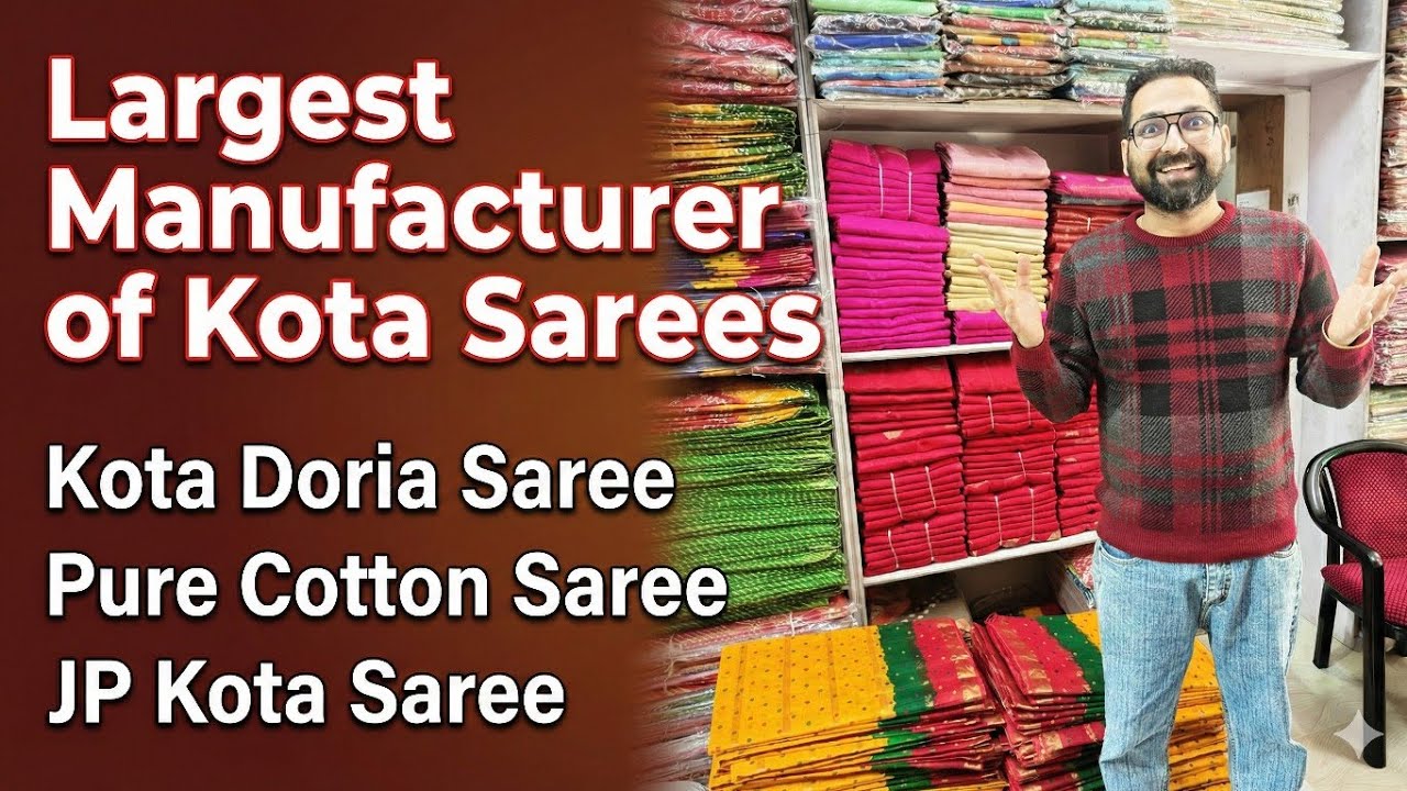 Pure Cotton, JP Kota & Kota Doria Saree Manufacturer Rajasthan | Banarasi Cotton Silk Weaving Saree 