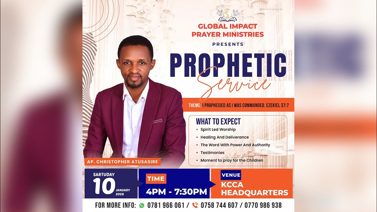 Prophetic Service @KCCA Headquarters Opposite the Ugandan Parliament on 20/12/2025