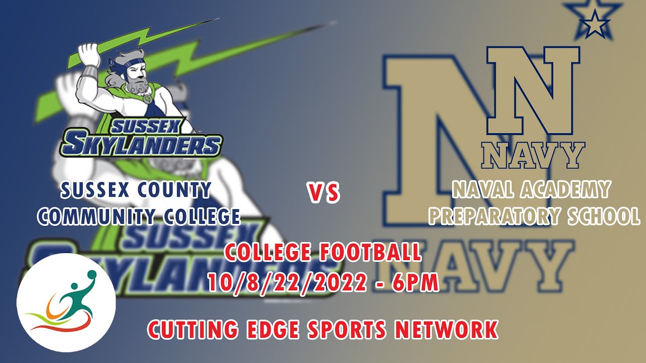 College Football: Sussex County Community College vs Naval Academy Preparatory School 10/09/2022