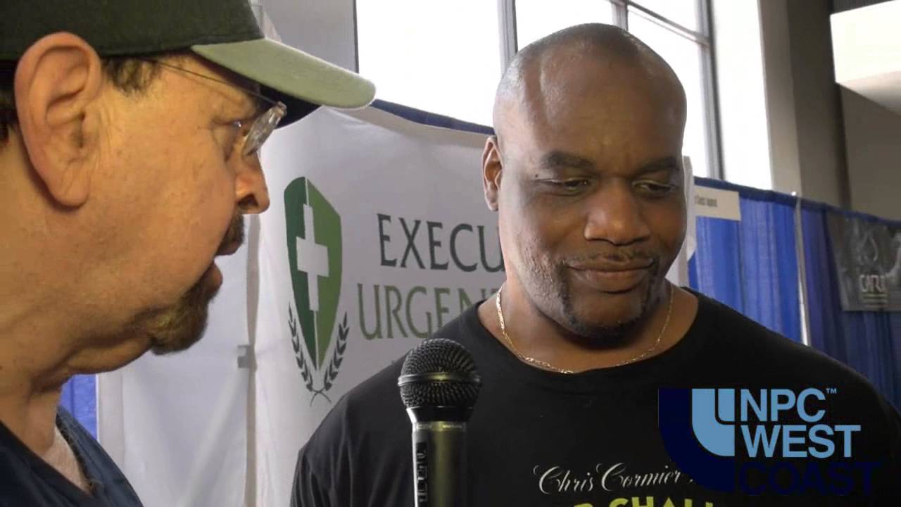 Lonnie Teper with Chris Cormier at the 2016 NPC West Coast