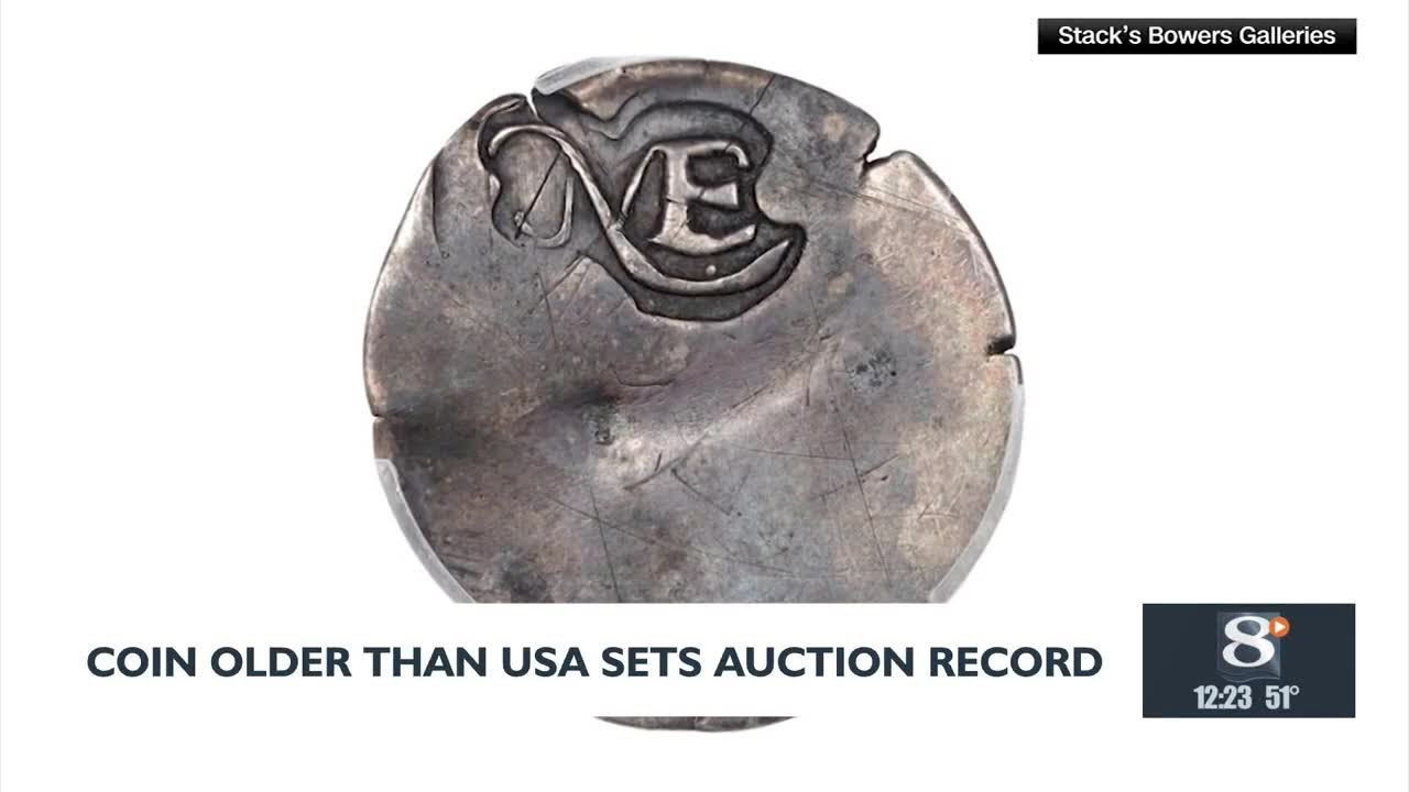 Coin older than the United States sets an auction record