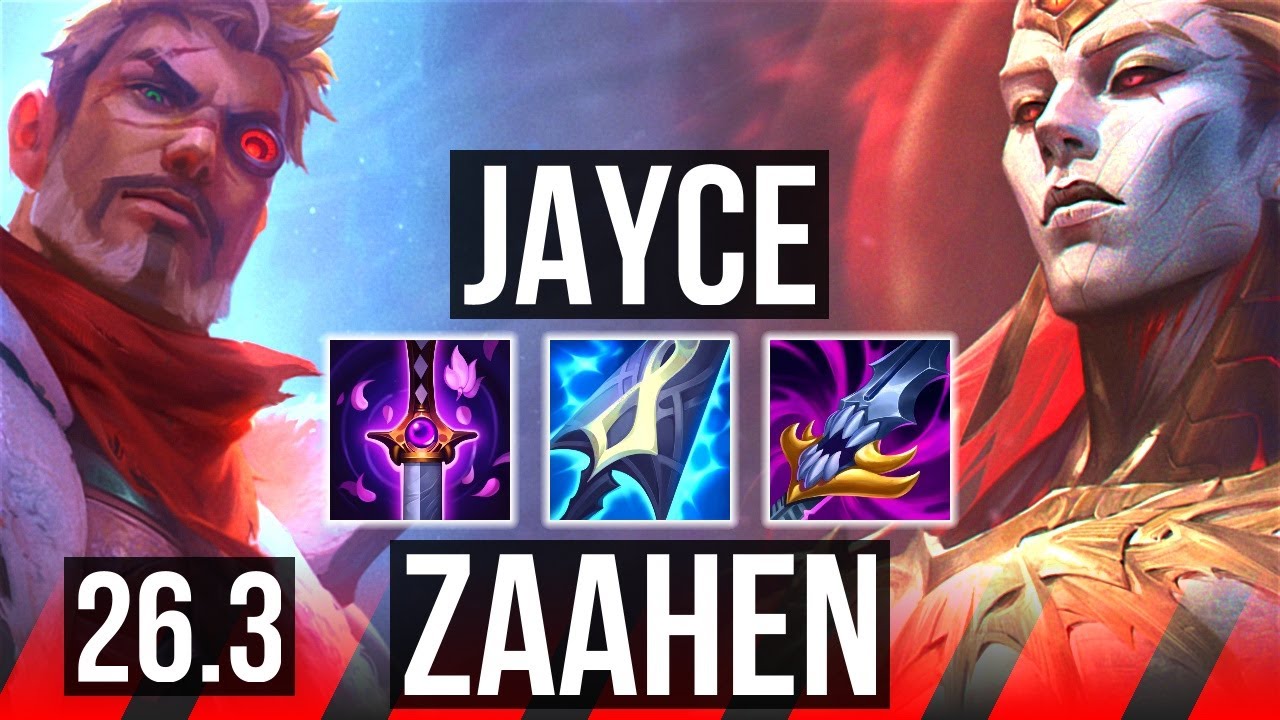 JAYCE vs ZAAHEN (TOP) | KR Master | 26.3