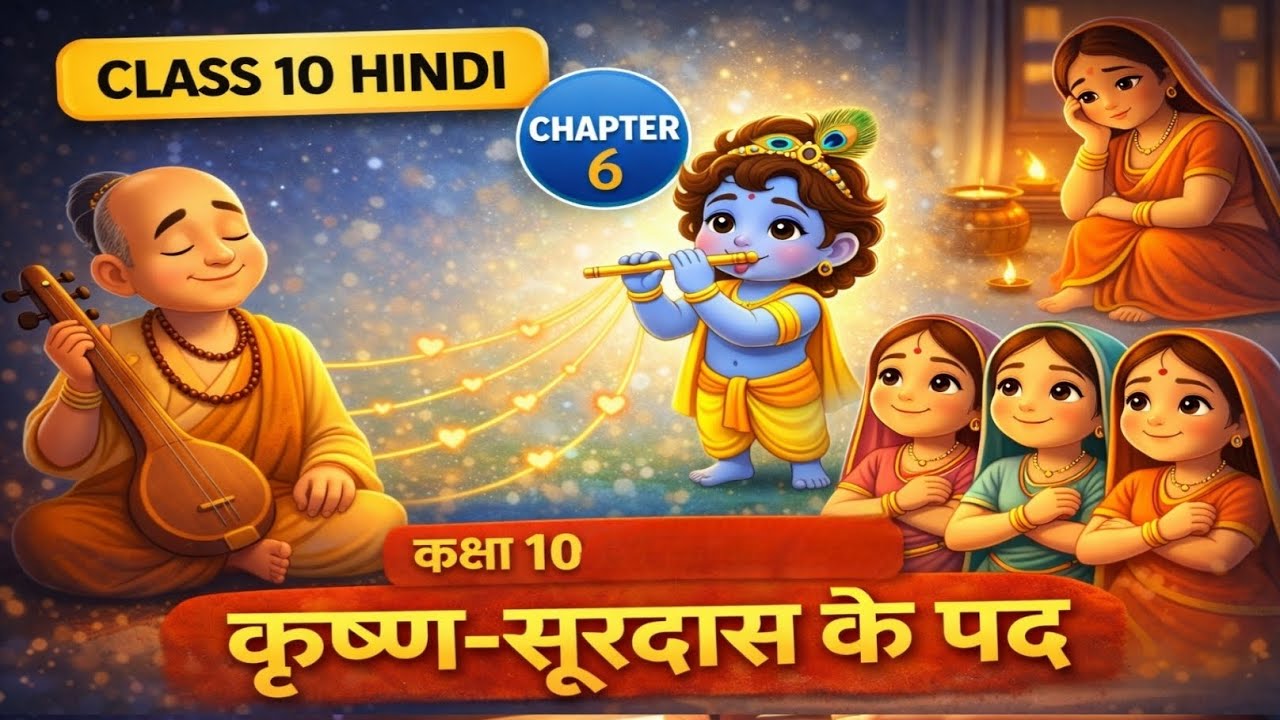 सूरदास के पद | Class 10 Hindi Chapter 6 | सरल व्याख्या | Board Exam
