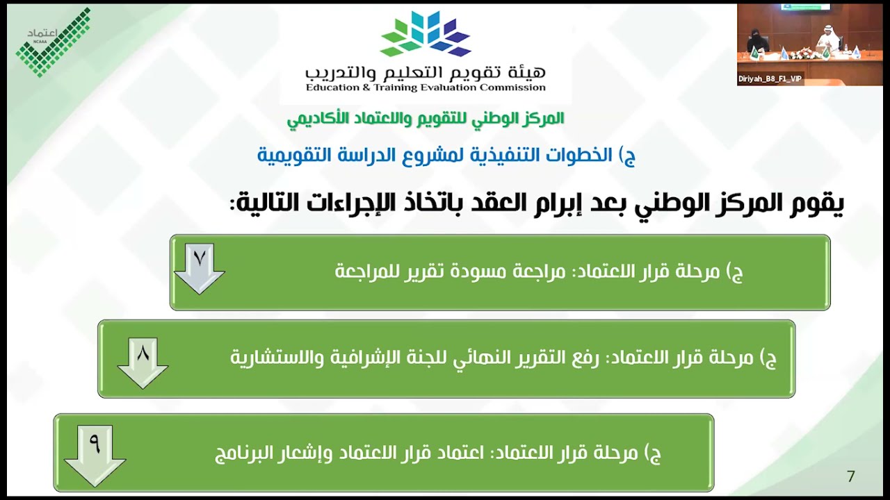 ورشة العمل التعريفية عن الاعتماد الأكاديمي الوطني لبرامج اللغة العربية