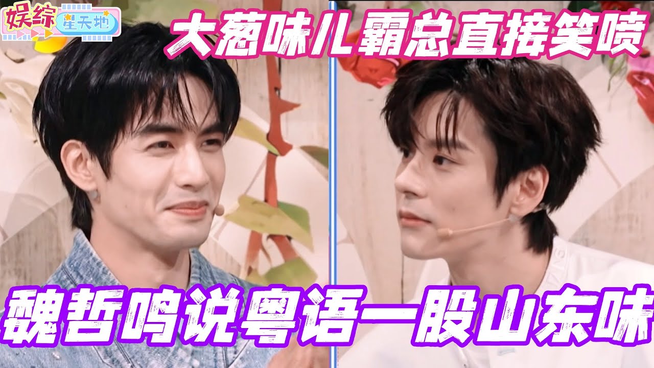 魏哲鸣说粤语一股山东味？大葱味儿的霸总直接笑喷！#魏哲鸣 #宋威龙 #包上恩 #韶华若锦 #杨迪 #你好星期六 #综艺 #搞笑 #cdrama