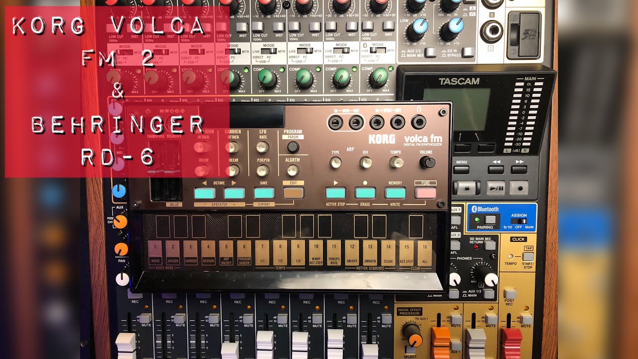 Korg Volca FM II Jam With Behringer RD-6 Drum Machine