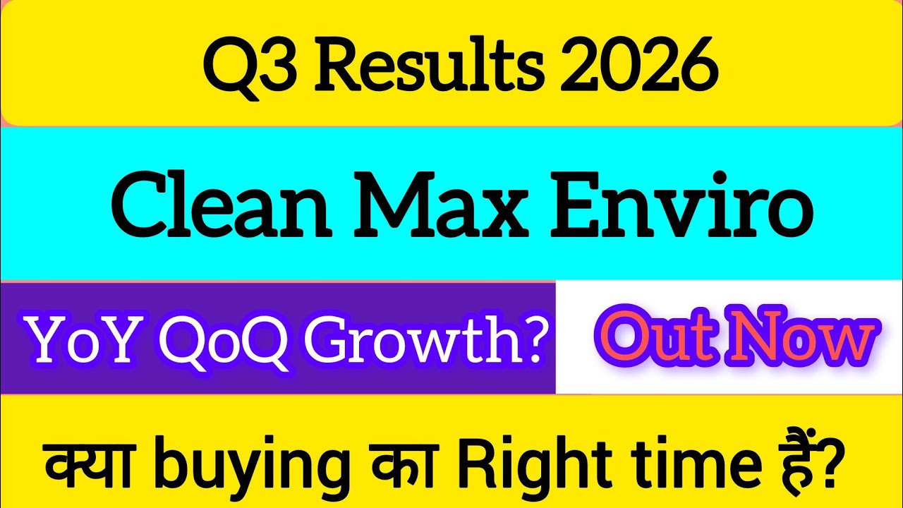 Clean Max Enviro Q3 Results 2026 | Clean Max Enviro Share Latest News | Clean Max Share Results 