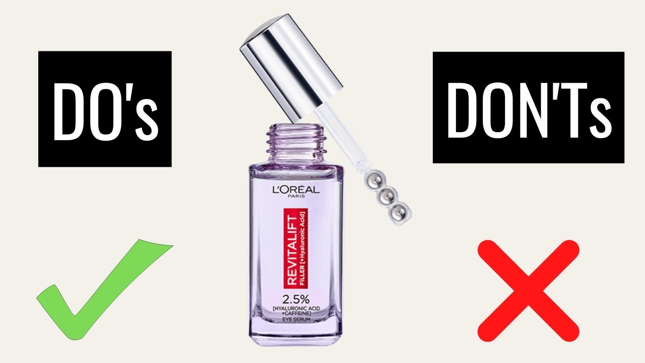 Как использовать сыворотку для кожи вокруг глаз L'Oréal Revitalift Filler 2,5% с гиалуроновой кис...