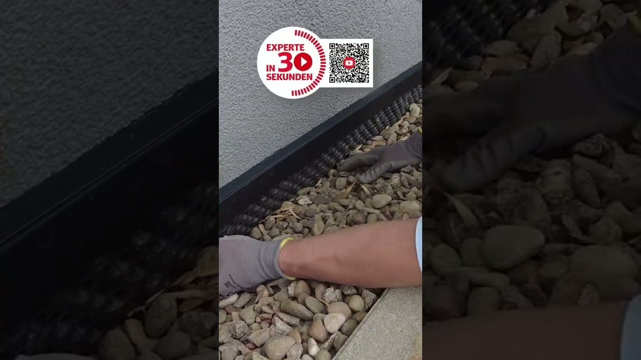 Noppenbahn oder Noppenbahnfolie einfach verschwinden lassen｜Anleitung Noppenbahn Abschlussprofil