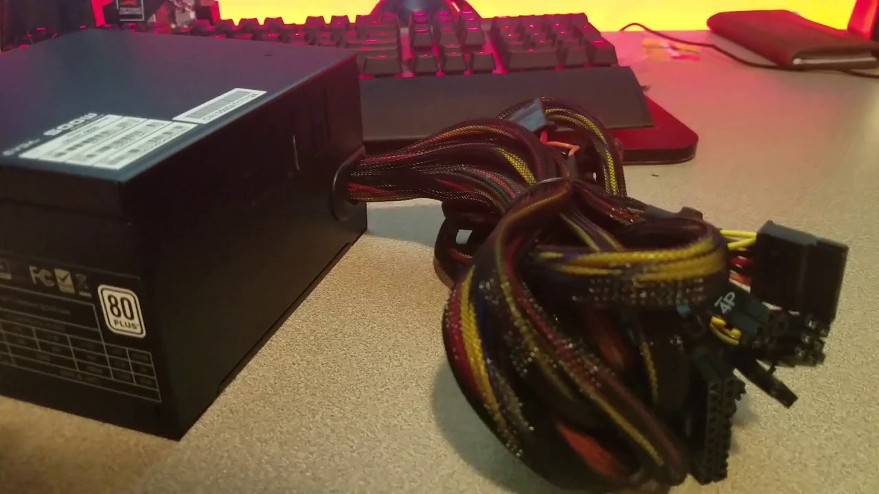 Power Supply Unboxing: EVGA 500W 80+ Power Supply for BolognaBot Custom Gaming Computer