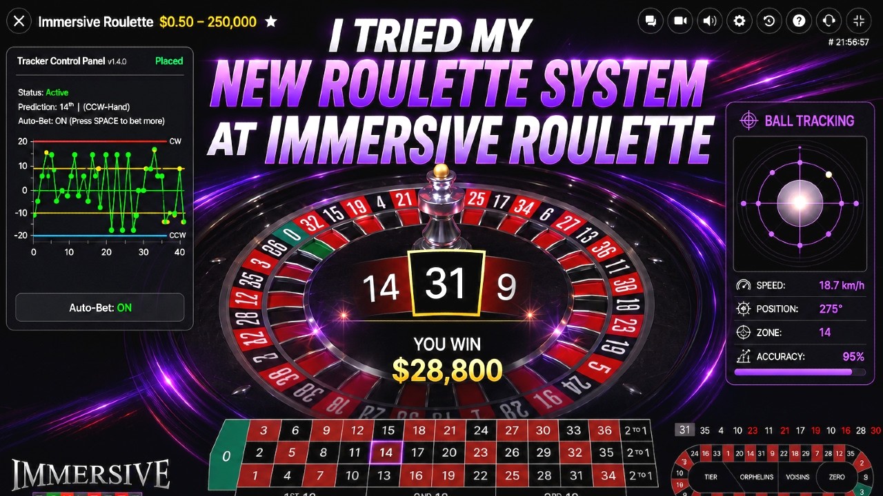 I TESTED MY NEW SYSTEM ON IMMERSIVE ROULETTE!