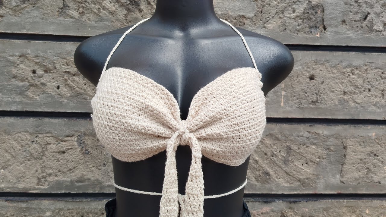 Very easy crochet bikini top tutorial✨|| Beginner friendly,✨