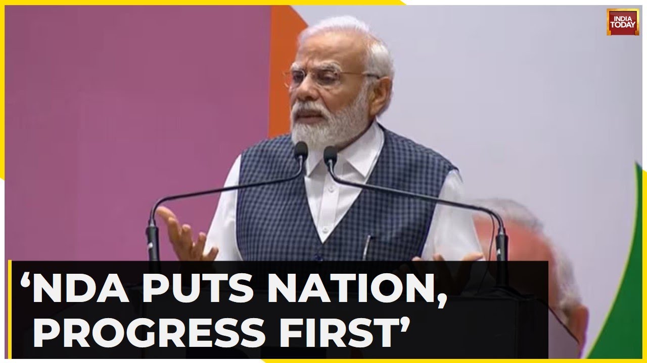 PM Modi In NDA Meeting Says NDA Is Rainbow Of Regional Aspirations | Watch