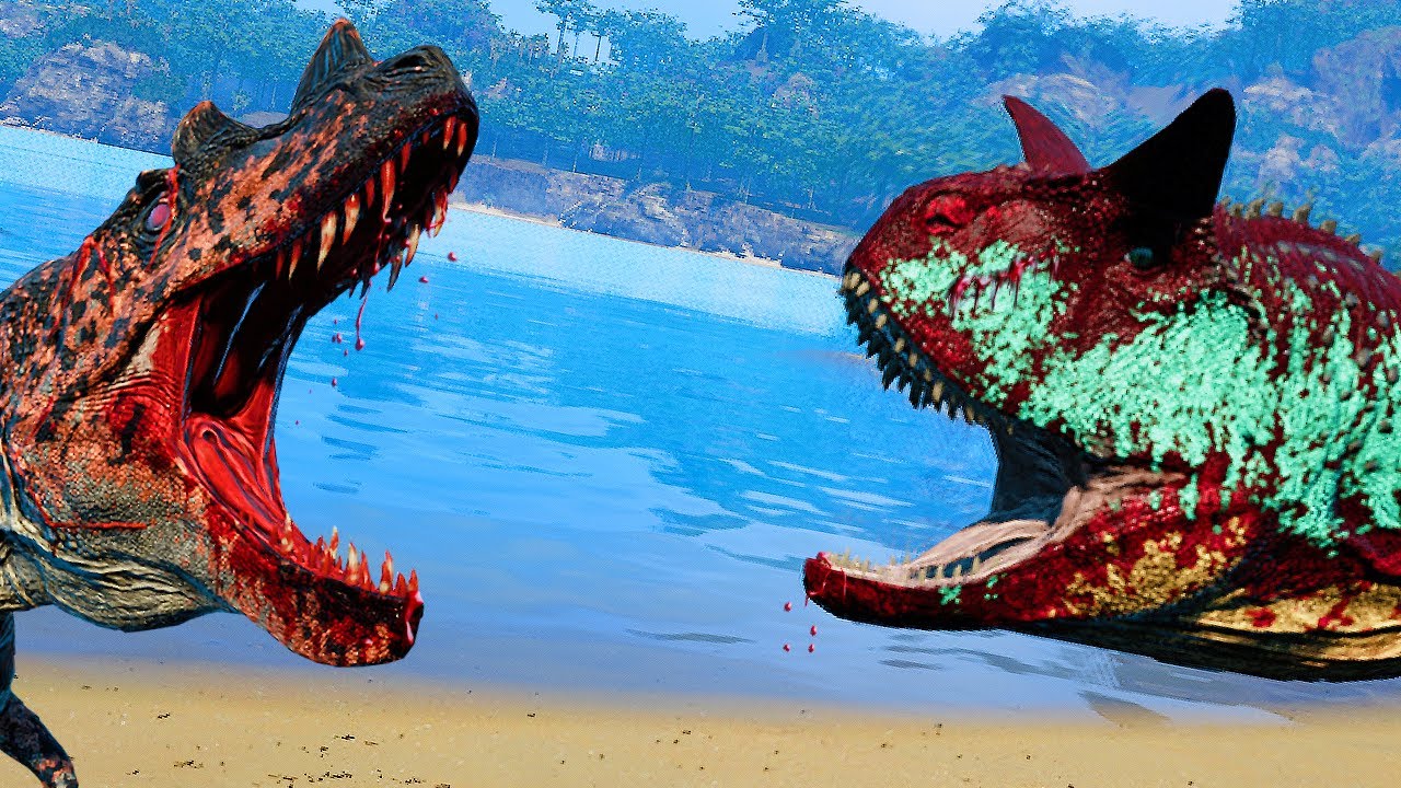 FIGHT For Dominance | The Isle Evrima Carnotaurus gameplay