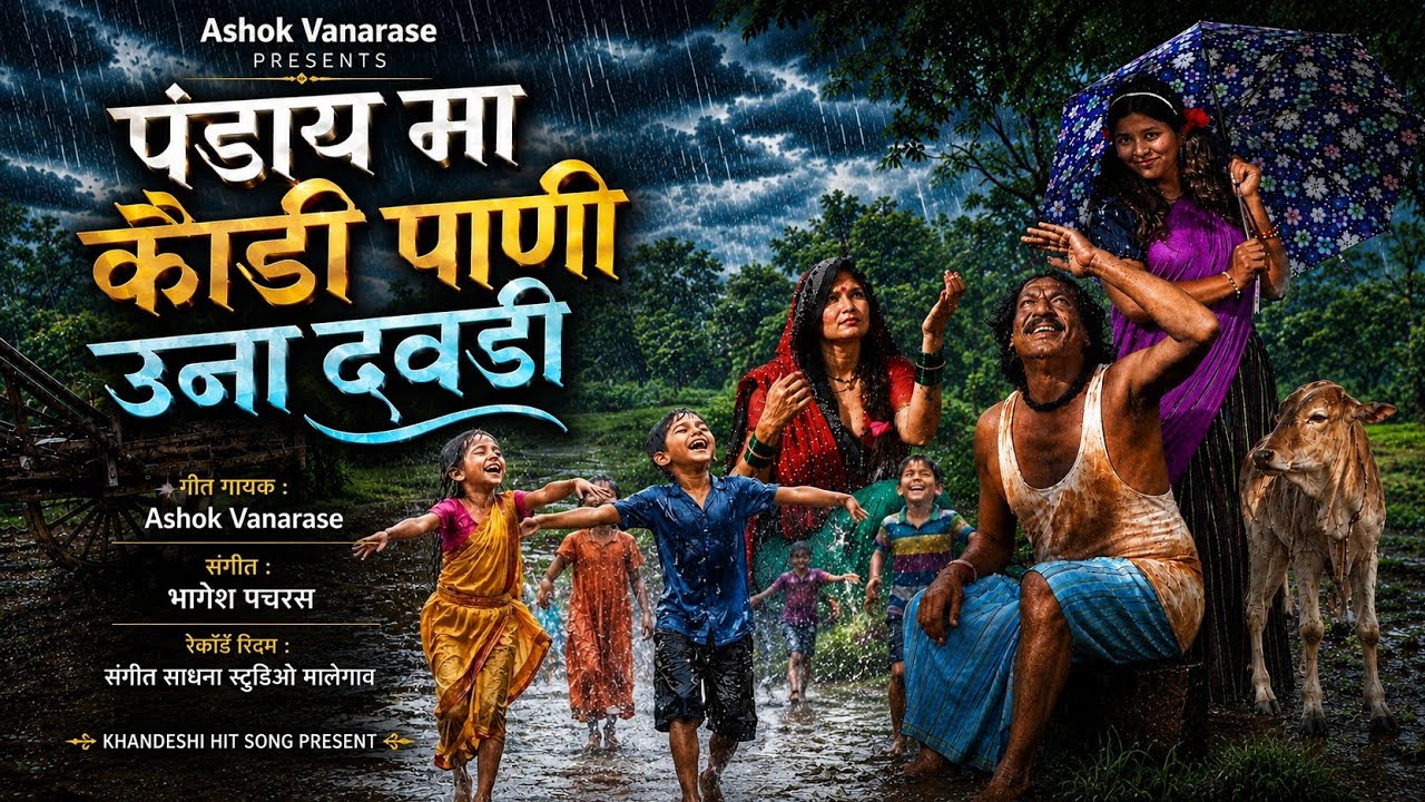 पंडाय मा कवडी पाणी उना दवडी | Pandaay Ma Kavdi Pani Una Davdi | Ashok Vanarase | Khandeshi Trending 